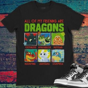How To Train Your Dragon 3 Hidden World Dragon Friends T-Shirt Unisex